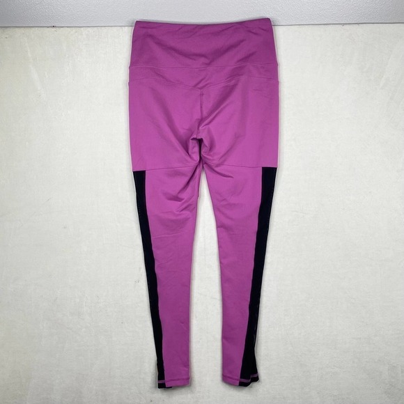 Women’s Lucy Activewear Pink Black Color Block Full Length Leggings-Medium - Picture 7 of 8